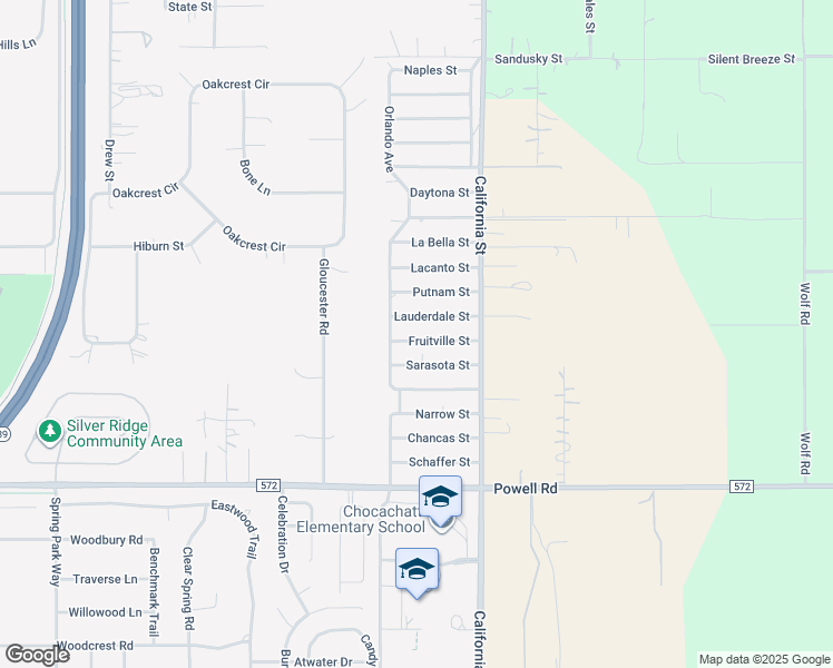 map of restaurants, bars, coffee shops, grocery stores, and more near 16101 Fruitville Street in Brooksville