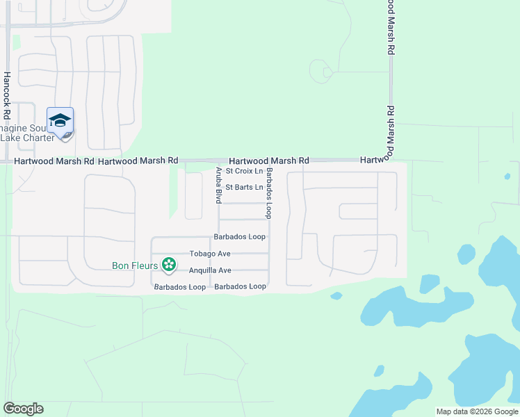 map of restaurants, bars, coffee shops, grocery stores, and more near 3325 Saint Martin Lane in Clermont
