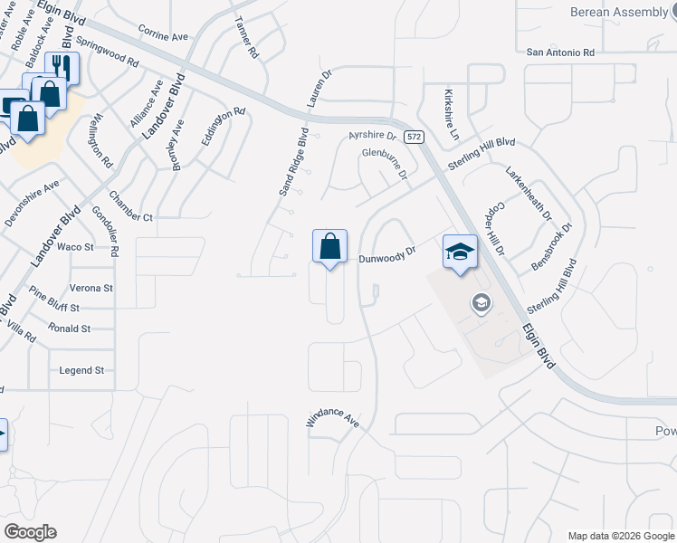 map of restaurants, bars, coffee shops, grocery stores, and more near 3549 Beaumont Loop in Spring Hill