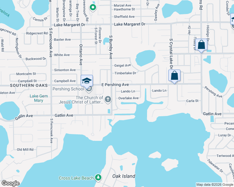 map of restaurants, bars, coffee shops, grocery stores, and more near 3916 Bayfront Parkway in Orlando