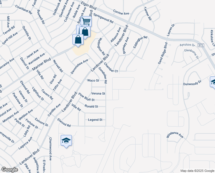 map of restaurants, bars, coffee shops, grocery stores, and more near 4360 Gondolier Road in Spring Hill