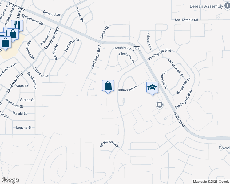 map of restaurants, bars, coffee shops, grocery stores, and more near 4220 Beaumont Loop in Spring Hill