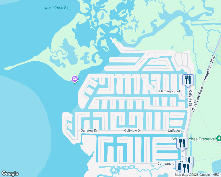 map of restaurants, bars, coffee shops, grocery stores, and more near 4503 Gulfstream Drive in Hernando Beach