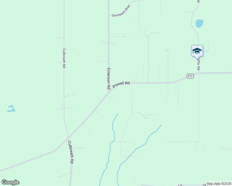 map of restaurants, bars, coffee shops, grocery stores, and more near 22192 Powell Road in Brooksville