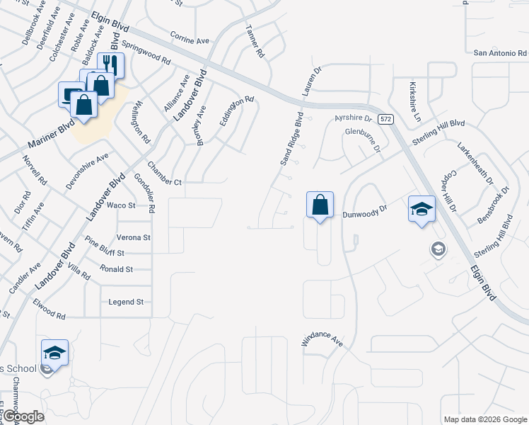 map of restaurants, bars, coffee shops, grocery stores, and more near 4182 Sand Ridge Boulevard in Spring Hill