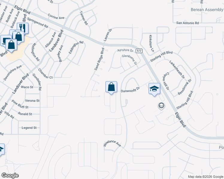 map of restaurants, bars, coffee shops, grocery stores, and more near 4284 Crosswhite Court in Spring Hill