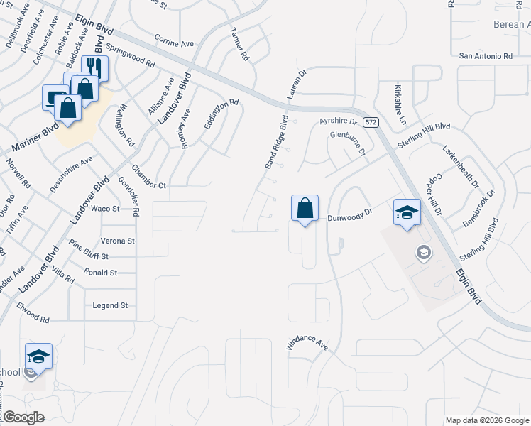 map of restaurants, bars, coffee shops, grocery stores, and more near 4266 High Ridge Avenue in Spring Hill