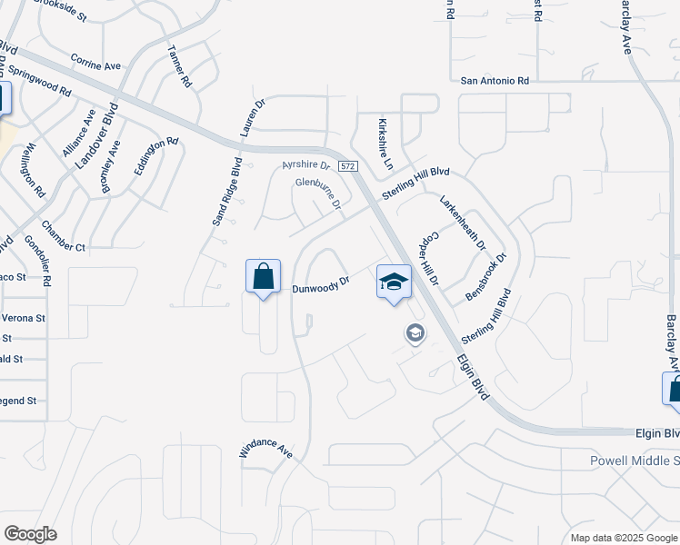 map of restaurants, bars, coffee shops, grocery stores, and more near 4724 Birchfield Loop in Spring Hill