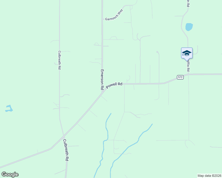 map of restaurants, bars, coffee shops, grocery stores, and more near 22192 Powell Road in Brooksville