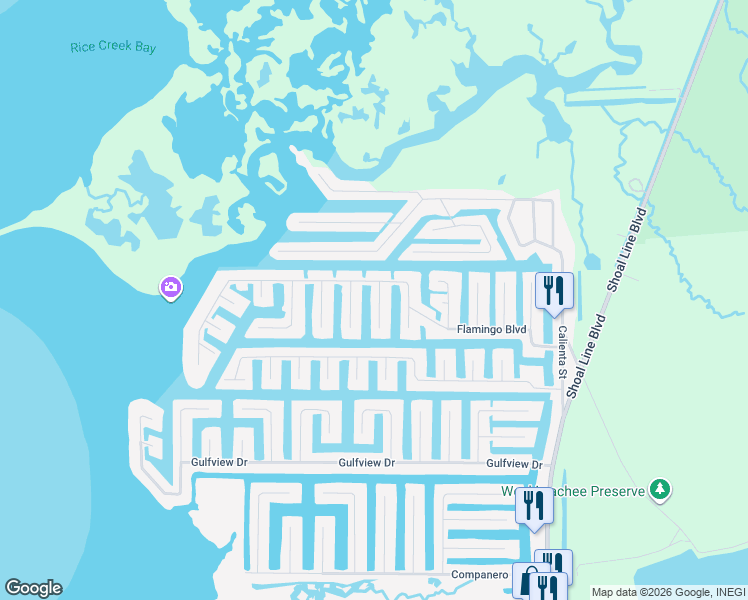 map of restaurants, bars, coffee shops, grocery stores, and more near 4491 Bahama Drive in Hernando Beach