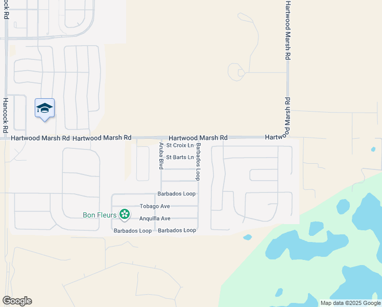 map of restaurants, bars, coffee shops, grocery stores, and more near 3278 Saint Barts Lane in Clermont