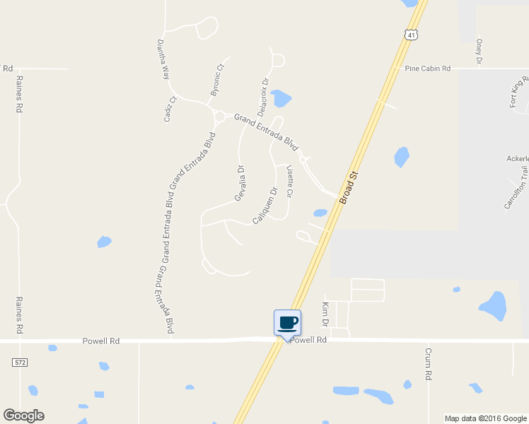 map of restaurants, bars, coffee shops, grocery stores, and more near 4401 Caliquen Drive in Brooksville