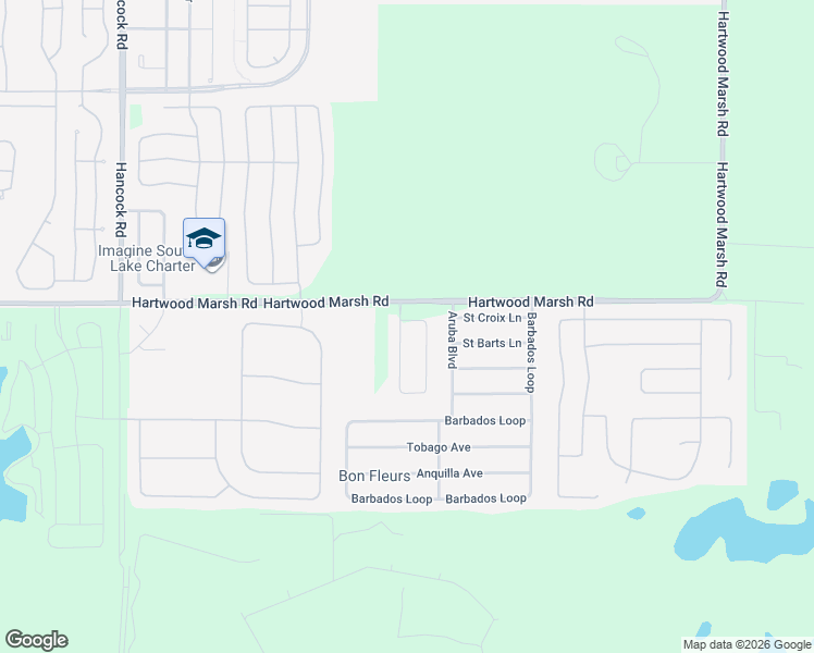 map of restaurants, bars, coffee shops, grocery stores, and more near 4419 Linwood Trace Lane in Clermont