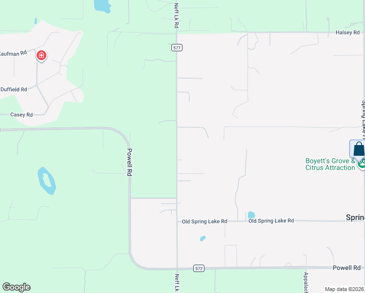 map of restaurants, bars, coffee shops, grocery stores, and more near 4330 Neff Lake Road in Brooksville