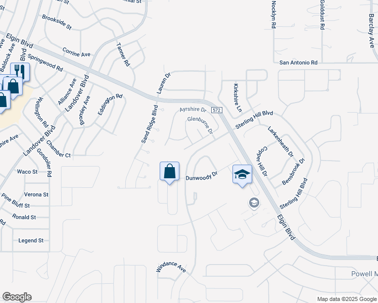 map of restaurants, bars, coffee shops, grocery stores, and more near 13362 Teaberry Lane in Spring Hill