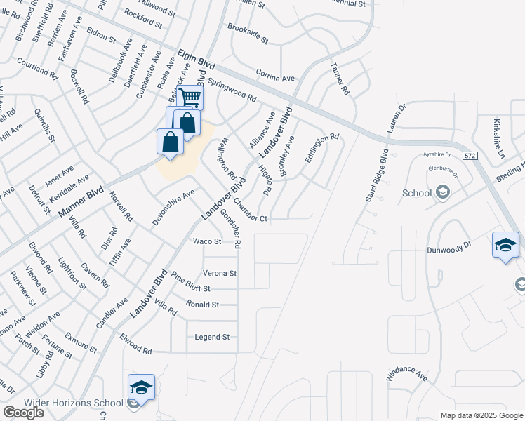 map of restaurants, bars, coffee shops, grocery stores, and more near 4462 Higate Rd in Spring Hill