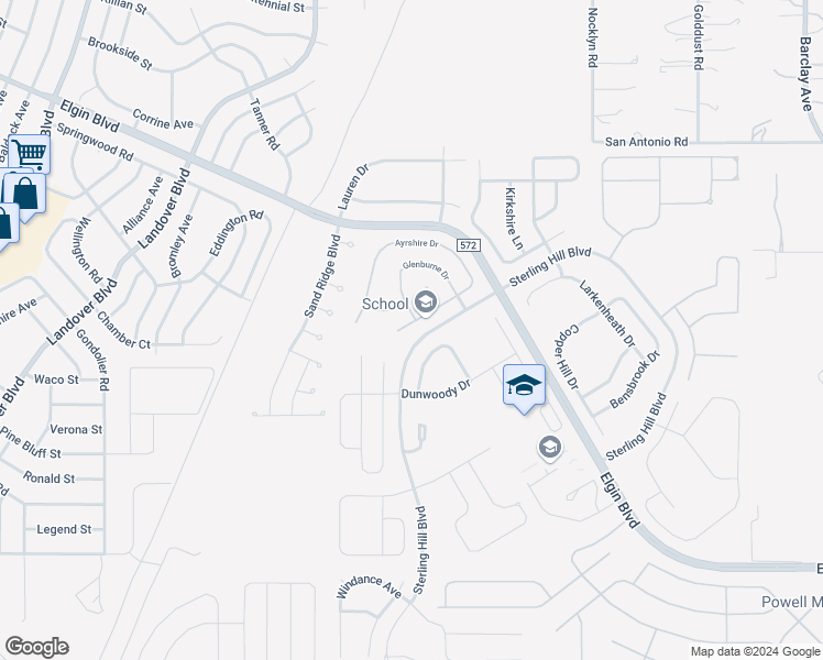 map of restaurants, bars, coffee shops, grocery stores, and more near 13386 Teaberry Lane in Spring Hill