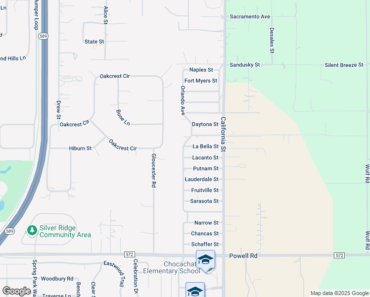 map of restaurants, bars, coffee shops, grocery stores, and more near 16094 La Bella Street in Brooksville