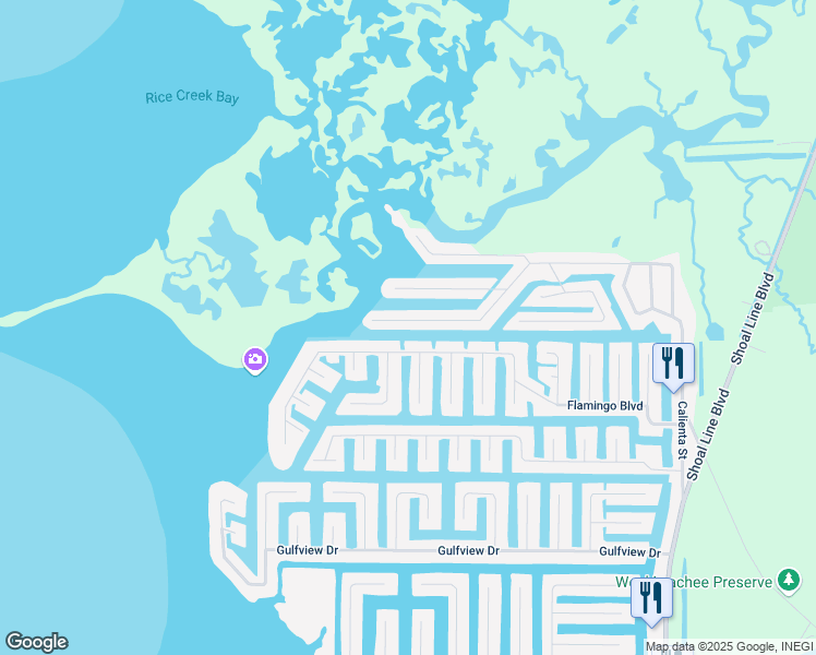 map of restaurants, bars, coffee shops, grocery stores, and more near 3304 Minnow Creek Drive in Hernando Beach