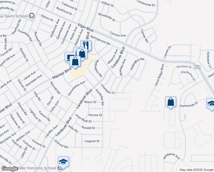 map of restaurants, bars, coffee shops, grocery stores, and more near 4462 Higate Road in Spring Hill