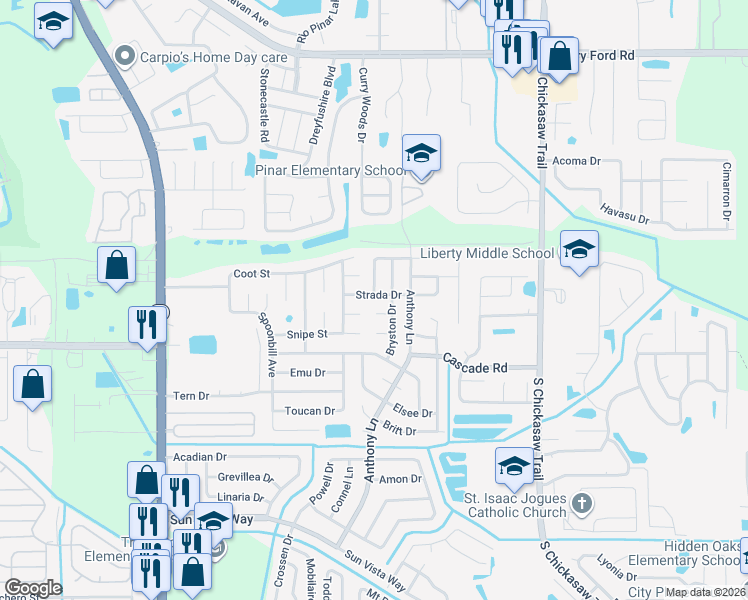 map of restaurants, bars, coffee shops, grocery stores, and more near 8034 Crandal Court in Orlando