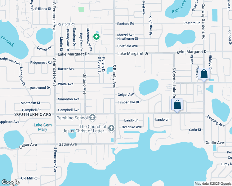 map of restaurants, bars, coffee shops, grocery stores, and more near 2408 Miscindy Place in Orlando