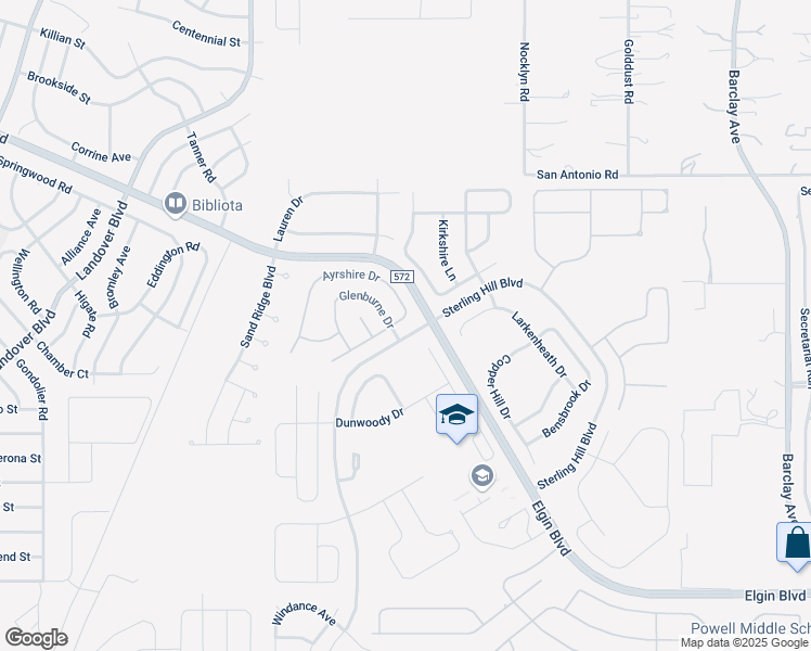 map of restaurants, bars, coffee shops, grocery stores, and more near 5431 Ayrshire Drive in Spring Hill