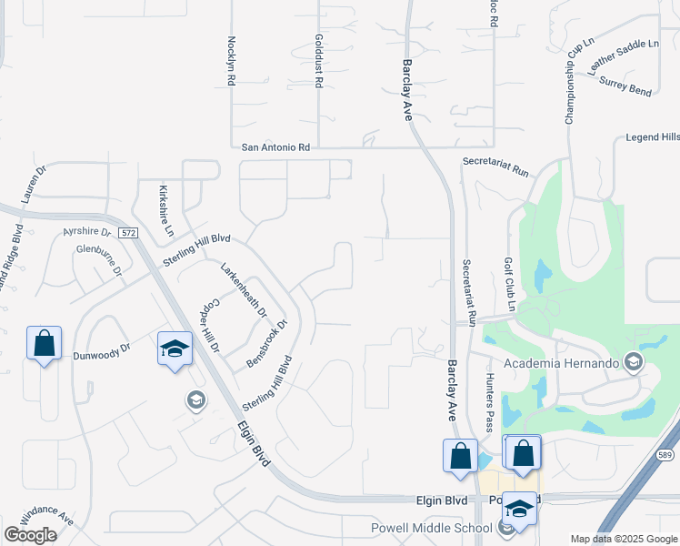 map of restaurants, bars, coffee shops, grocery stores, and more near 14654 Edgemere Drive in Spring Hill