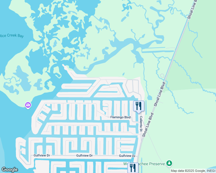 map of restaurants, bars, coffee shops, grocery stores, and more near 3463 Paragon Terrace in Hernando Beach