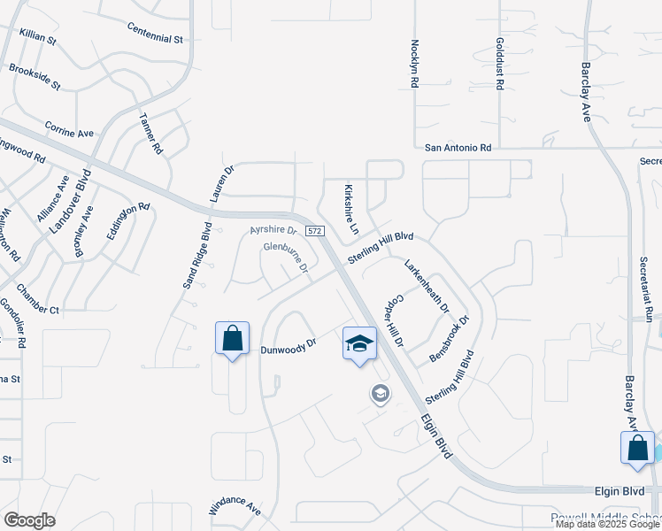 map of restaurants, bars, coffee shops, grocery stores, and more near 4341 Sterling Hill Boulevard in Spring Hill