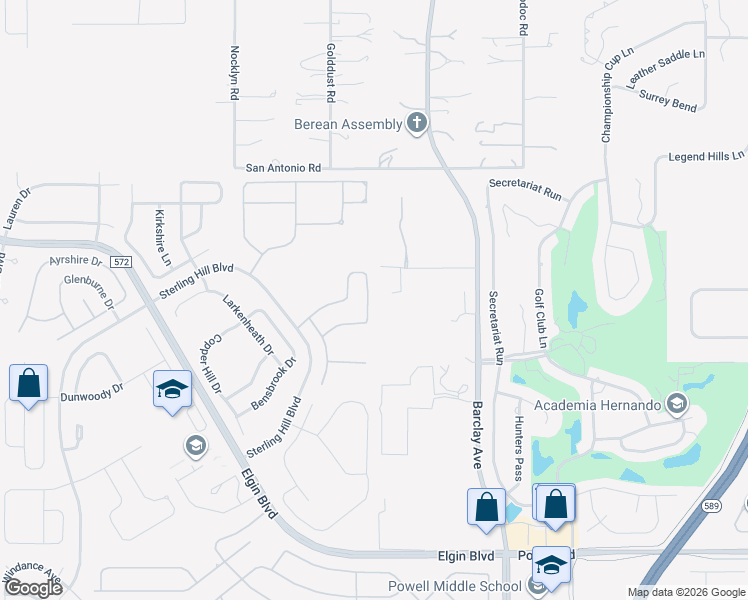 map of restaurants, bars, coffee shops, grocery stores, and more near 14831 Edgemere Drive in Spring Hill