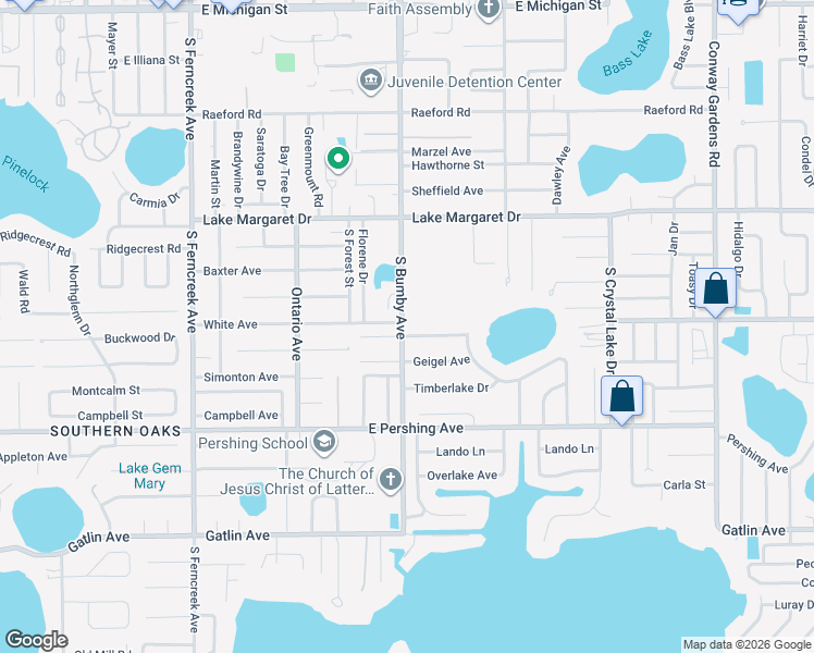 map of restaurants, bars, coffee shops, grocery stores, and more near 2408 Miscindy Place in Orlando