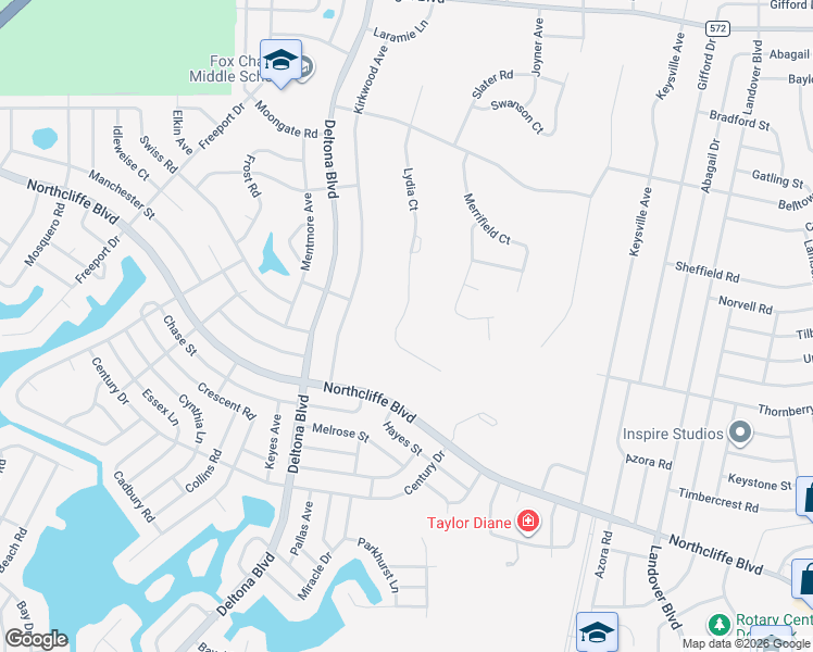 map of restaurants, bars, coffee shops, grocery stores, and more near 5100 Lydia Court in Spring Hill