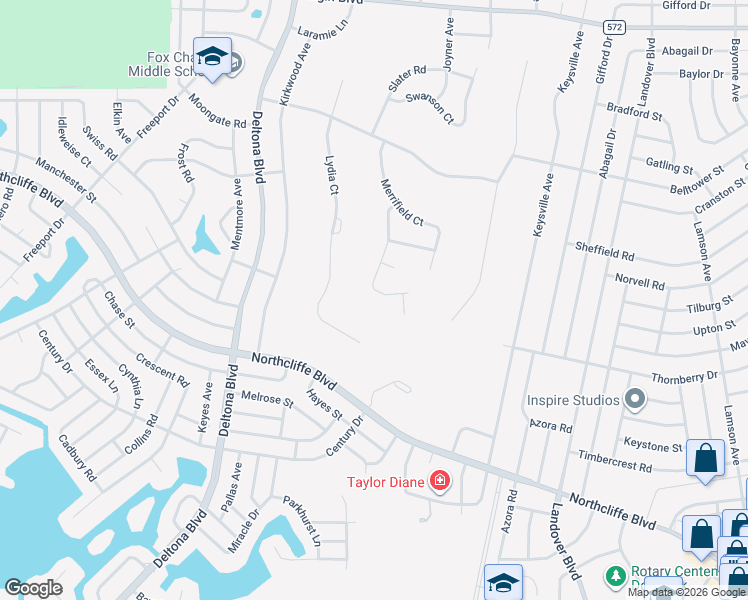 map of restaurants, bars, coffee shops, grocery stores, and more near 10118 Sunburst Court in Spring Hill