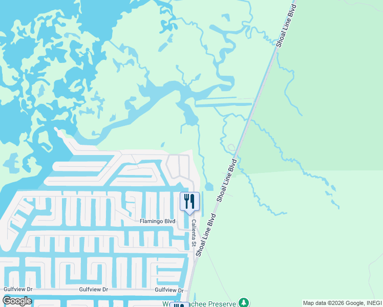 map of restaurants, bars, coffee shops, grocery stores, and more near 5088 Maplewood Drive in Hernando Beach