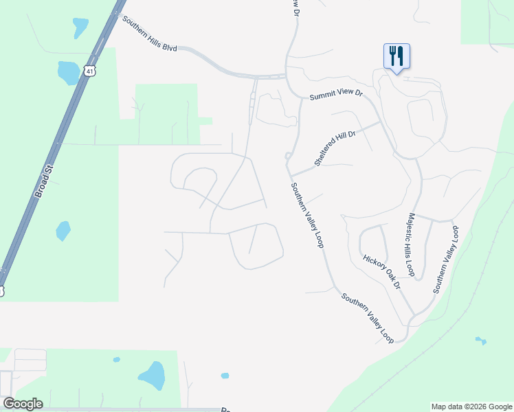 map of restaurants, bars, coffee shops, grocery stores, and more near 19906 Tattnall Way in Brooksville