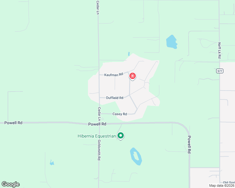 map of restaurants, bars, coffee shops, grocery stores, and more near 24265 Duffield Road in Brooksville