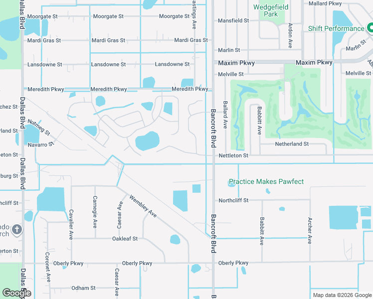 map of restaurants, bars, coffee shops, grocery stores, and more near 19705 Glen Elm Way in Orlando