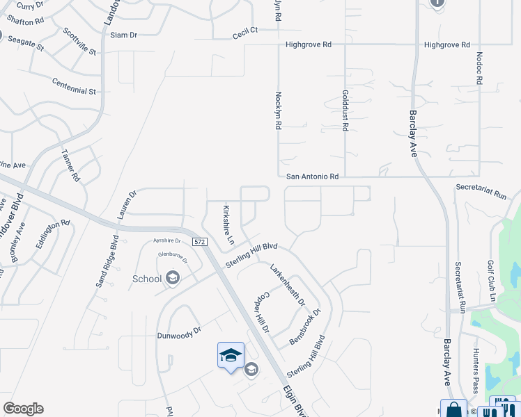 map of restaurants, bars, coffee shops, grocery stores, and more near 5566 Thorngrove Way in Spring Hill