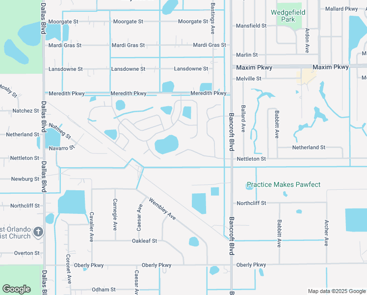 map of restaurants, bars, coffee shops, grocery stores, and more near 19604 Glen Elm Way in Orlando