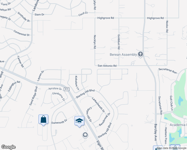 map of restaurants, bars, coffee shops, grocery stores, and more near 13403 Blythewood Drive in Spring Hill