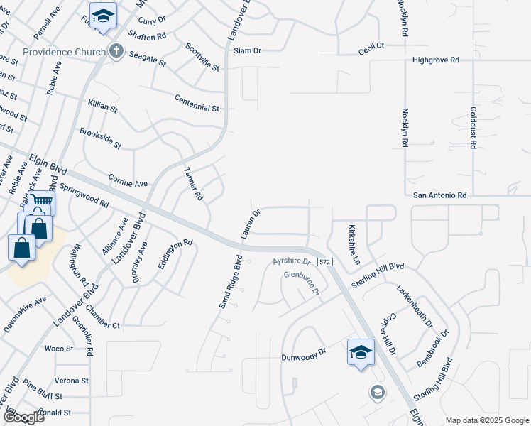 map of restaurants, bars, coffee shops, grocery stores, and more near 13184 Lauren Drive in Spring Hill