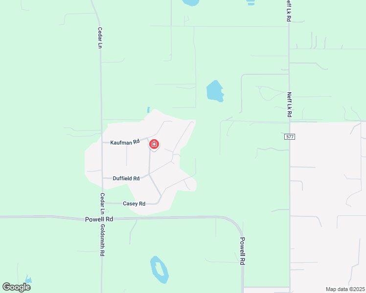 map of restaurants, bars, coffee shops, grocery stores, and more near 24450 Duffield Road in Brooksville