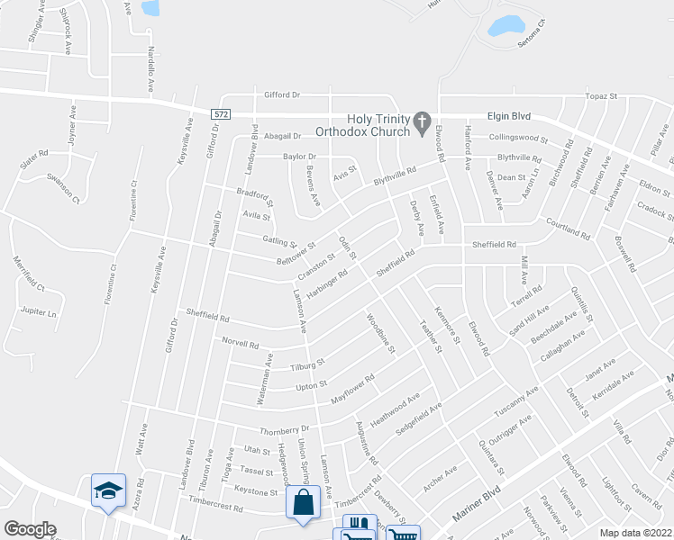 map of restaurants, bars, coffee shops, grocery stores, and more near 5067 Harbinger Road in Spring Hill