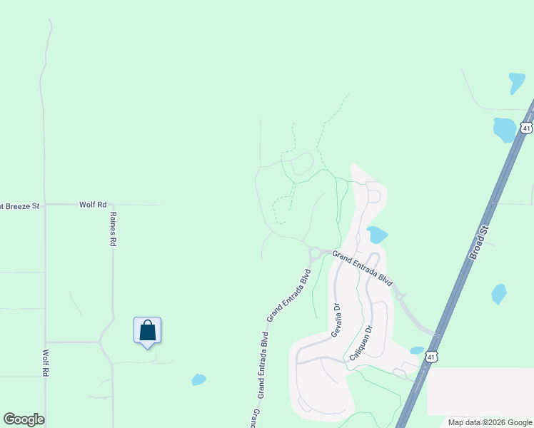 map of restaurants, bars, coffee shops, grocery stores, and more near 5115 Diantha Way in Brooksville
