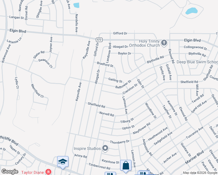 map of restaurants, bars, coffee shops, grocery stores, and more near 10433 Cranston Street in Spring Hill