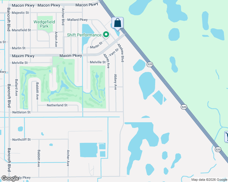 map of restaurants, bars, coffee shops, grocery stores, and more near 2661 Abney Avenue in Orlando