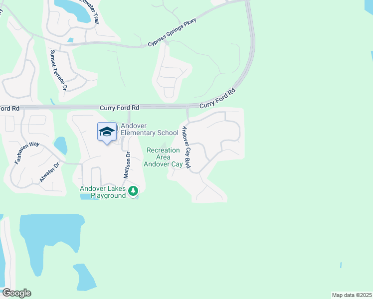 map of restaurants, bars, coffee shops, grocery stores, and more near 4041 Andover Cay Boulevard in Orlando
