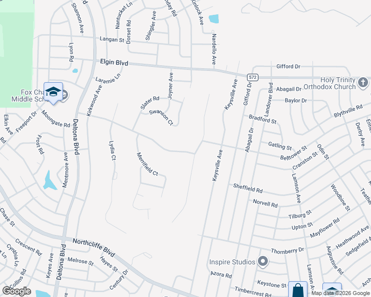 map of restaurants, bars, coffee shops, grocery stores, and more near 10201 Loretto St in Spring Hill