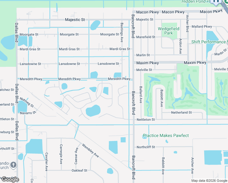 map of restaurants, bars, coffee shops, grocery stores, and more near 2686 Pine Glen Court in Orlando